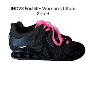 Inov-8 Women's Fastlift - Black with Pink Laces